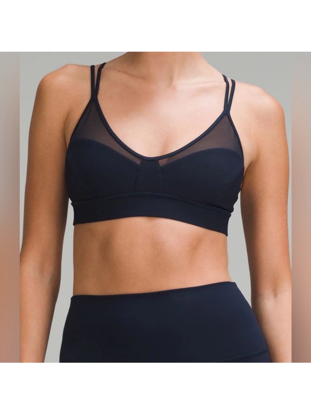 Lululemon Anew Sports Bra Navy Blue 8 W2AGFS